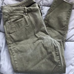 Women's Lane Bryant green jeans NWOT